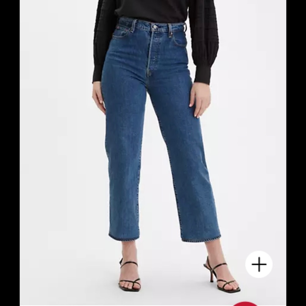 Levi’s Ribcage Straight Jeans in Georgie Wash, 28x29